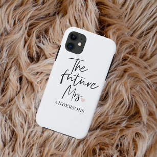 Funda Para iPhone 11 La futura señora y su nombre   Regalo moderno de b