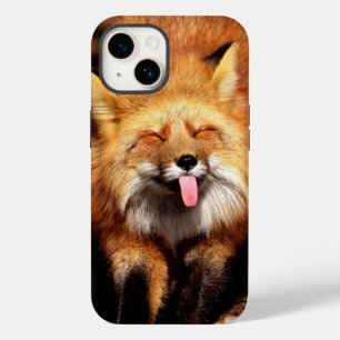 Funda Para iPhone 14 De Case-Mate La graciosa Fox pegando es lengua fuera