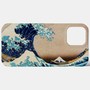 Funda Para iPhone 13 Pro Max La gran ola de Hokusai Vintage Japonés