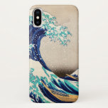 Funda Para iPhone X La gran ola del arte japonés vintage de Kanagawa<br><div class="desc">Gran ola de Kanagawa Vintage caso de teléfono de arte japonés</div>