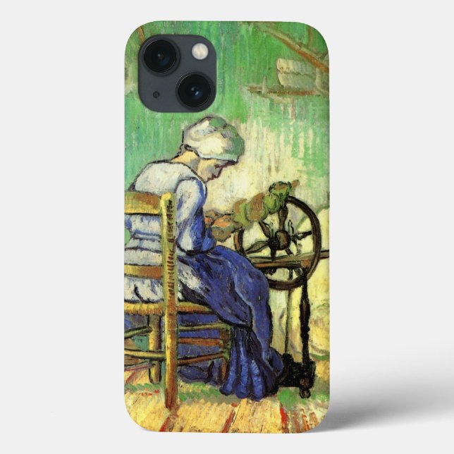Funda De Case-Mate Para iPhone La hilandera de Vincent van Gogh (Reverso)