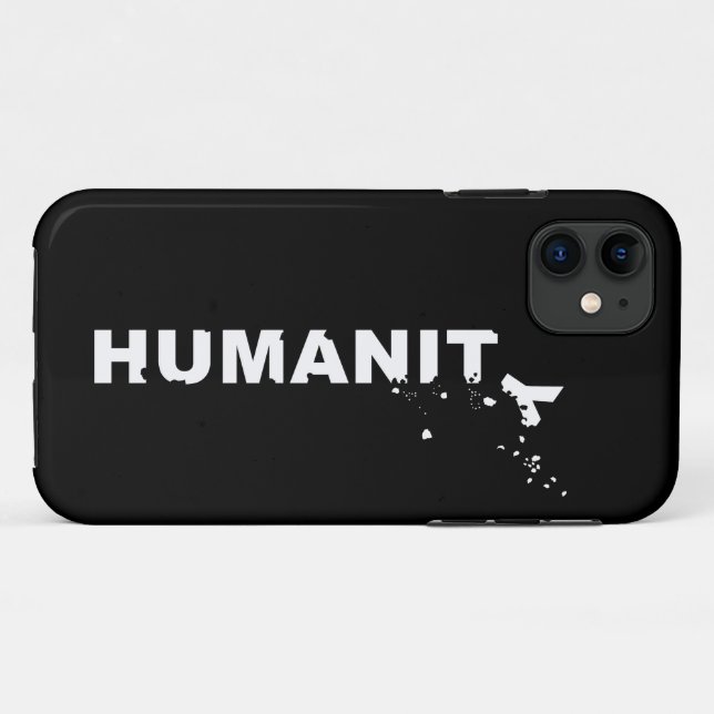 Funda De Case-Mate Para iPhone La humanidad se desmorona (Reverso (horizontal))