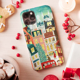 Funda Para iPhone 13 La ilustrativa ciudad de Londres en los Navidades 