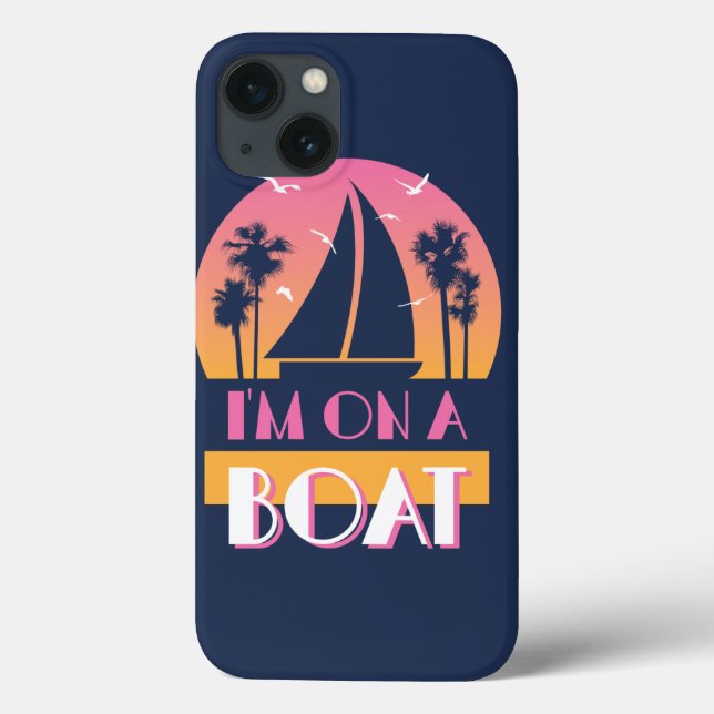 Funda De Case-Mate Para iPhone La isla sola - estoy en un barco (Reverso)