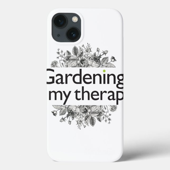 Funda De Case-Mate Para iPhone La jardinería es mi terapia (Reverso)