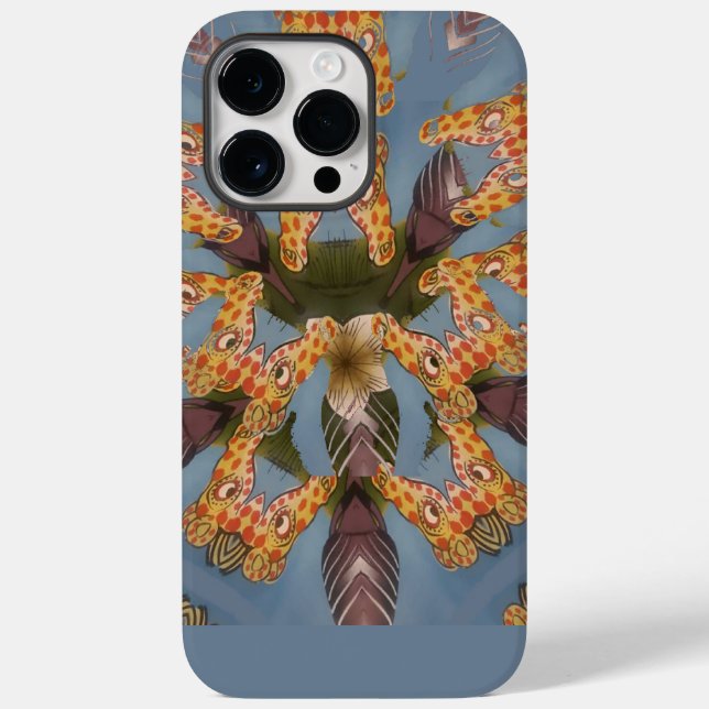 Funda De Case-Mate Para iPhone La jirafa de Kaleidoscope Mandala: Resumen de arte (Reverso )