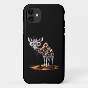 Funda Para iPhone 11 La jirafa derretida diseño de arte surrealista div