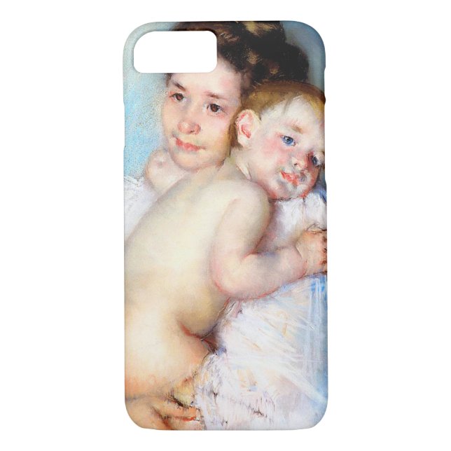 Funda De Case-Mate Para iPhone La joven madre, Cassatt (Reverso)