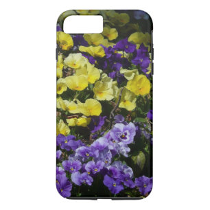 Funda Para iPhone 8 Plus/7 Plus La ladera de los Pansies morado y amarillo