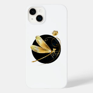 Funda Para iPhone 14 Plus De Case-Mate La libélula dorada en círculo negro