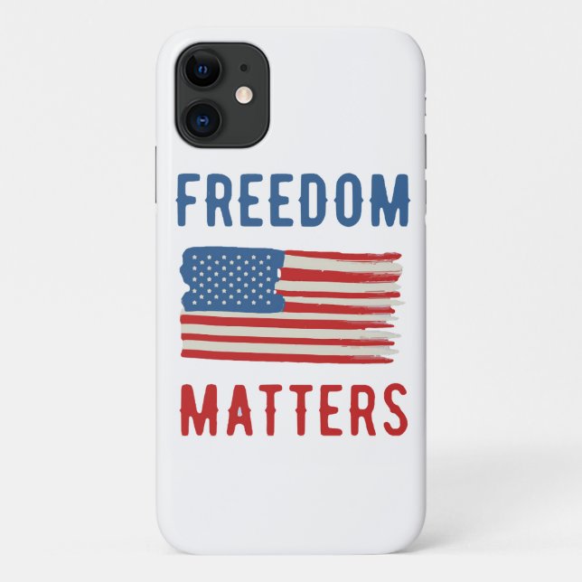 Funda De Case-Mate Para iPhone La libertad importa (Reverso)