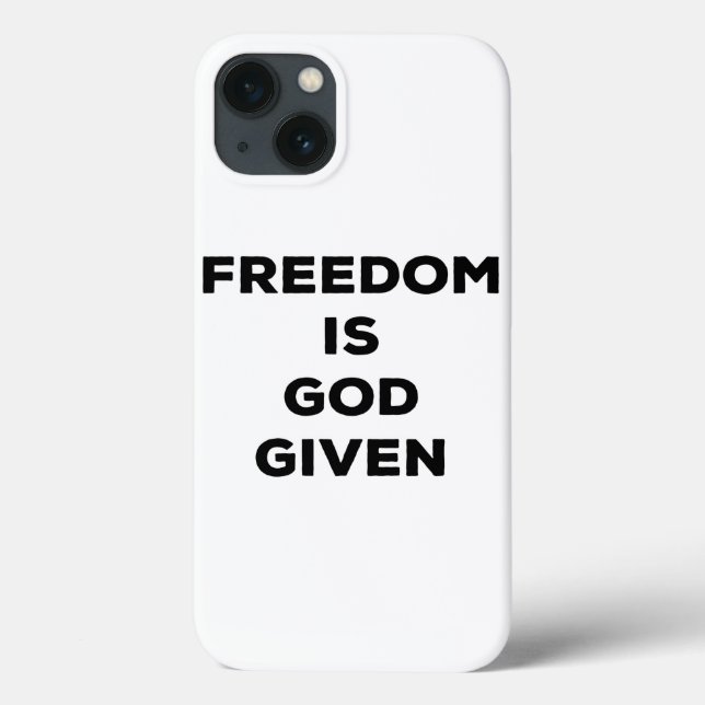 Funda De Case-Mate Para iPhone La libertad se da a Dios (Reverso)