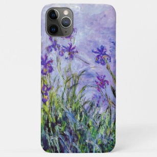 Funda Para iPhone 11 Pro Max La lila de Claude Monet irisa el azul floral del
