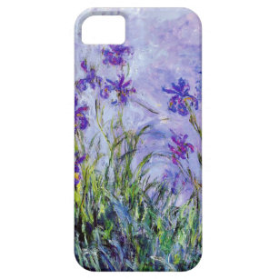 Funda Para iPhone SE/5/5s La lila de Claude Monet irisa el azul floral del