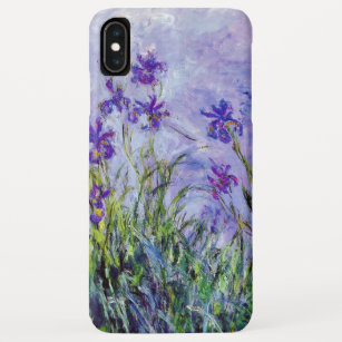 Funda Para iPhone XS Max La lila de Claude Monet irisa el azul floral del