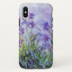 Funda De Case-Mate Para iPhone La lila de Claude Monet irisa el azul floral del (Reverso)