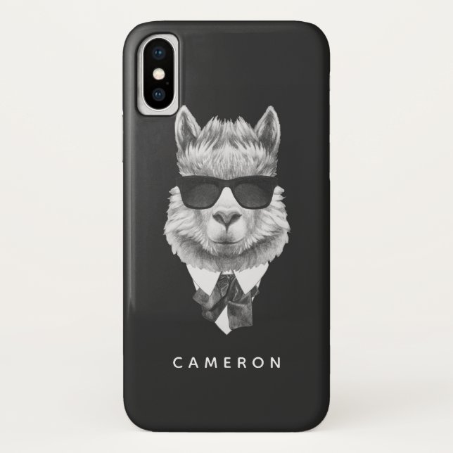 Funda De Case-Mate Para iPhone La llama con clase el | añade su nombre (Reverso)