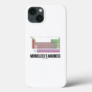 Funda Para iPhone 13 La locura de Mendeleev Tabla periódica de elemento