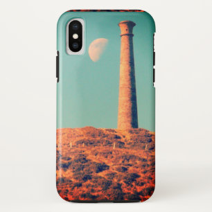 Funda Para iPhone XS La luna y una torre: Aberystwyth