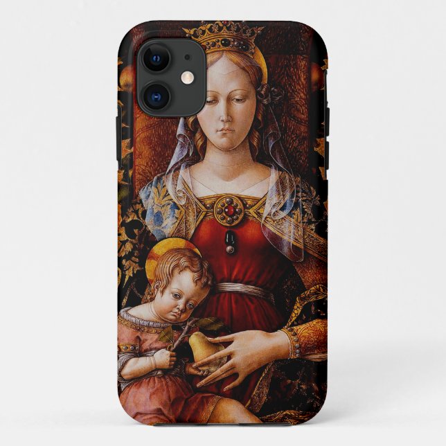 Funda De Case-Mate Para iPhone La Madonna della Candeletta de Carlo Crivelli (Reverso)