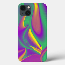 Funda Para iPhone 13 La magia de los colores abstracta el arte pluviomé