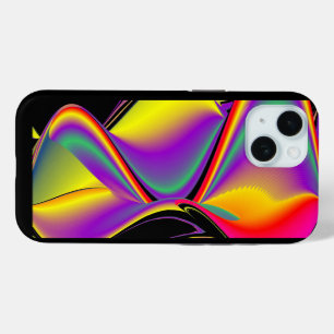 Funda Para iPhone 15 La magia de los colores abstracta el arte pluviomé
