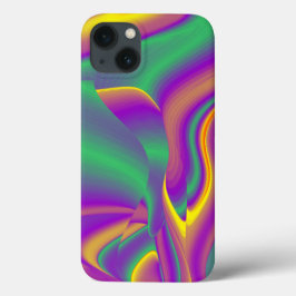 Funda Para iPhone 13 La magia de los colores abstracta el arte pluviomé