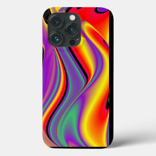 Funda Para iPhone 13 Pro La magia de los colores abstracta el arte pluviomé