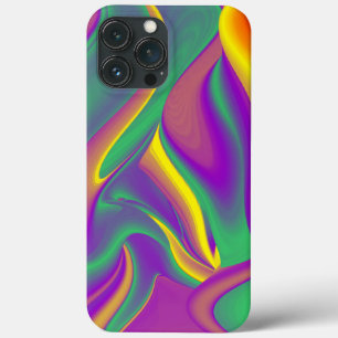 Funda Para iPhone 13 Pro Max La magia de los colores abstracta el arte pluviomé