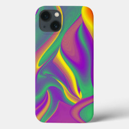 Funda Para iPhone 13 La magia de los colores abstracta el arte pluviomé