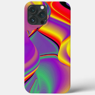 Funda Para iPhone 13 Pro Max La magia de los colores abstracta el arte pluviomé