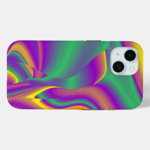 Funda Para iPhone 15 La Magia de los Colores Abstracto 3D Rainbowart