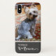 Funda De Case-Mate Para iPhone La mamá de Yorkshire Terrier Yorkie añade su foto (Reverso)