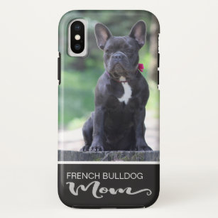 Funda Para iPhone XS La mamá del bulldog francés añade su foto del