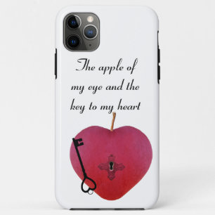 Funda Para iPhone 11 Pro Max La manzana de mi ojo y la llave de mi corazón