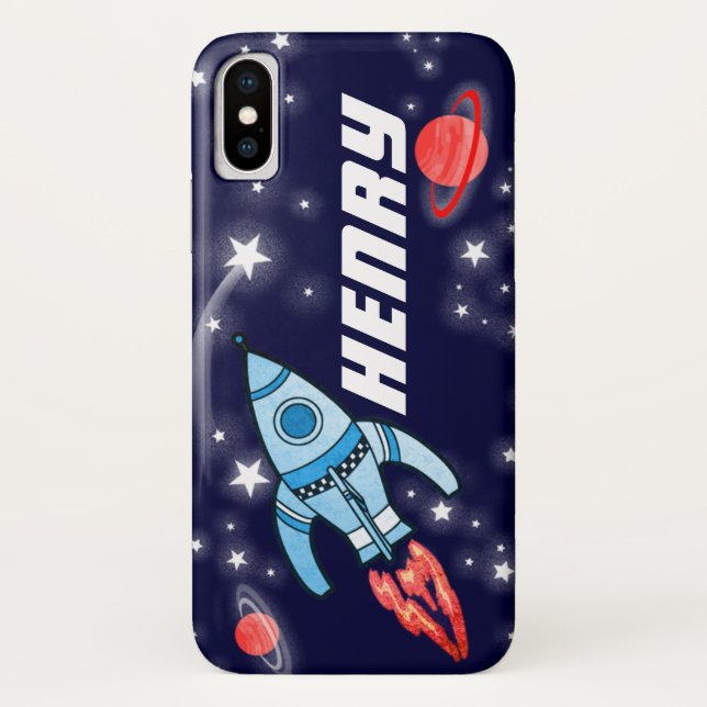 Funda De Case-Mate Para iPhone La marina de guerra del espacio de Rocket (Reverso)