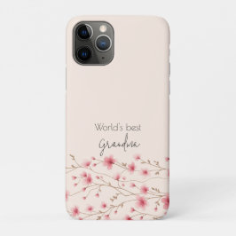 Funda Para iPhone 11 Pro La mejor abuela del mundo - Pastel Floral personal