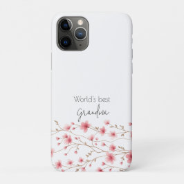 Funda Para iPhone 11 Pro La mejor abuela del mundo - Pastel Floral personal
