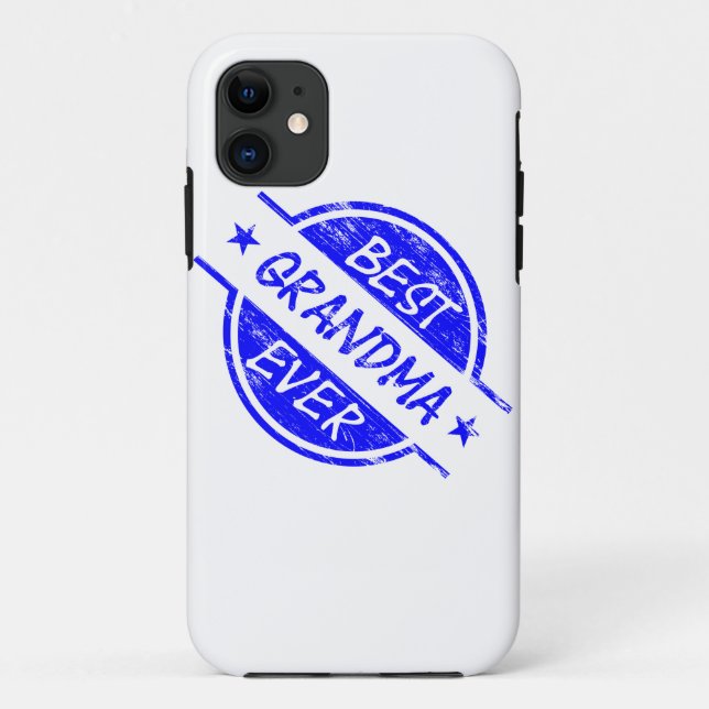 Funda De Case-Mate Para iPhone La mejor abuela siempre azul (Reverso)