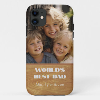 Funda Para iPhone 11 La mejor foto personalizada de papá del mundo