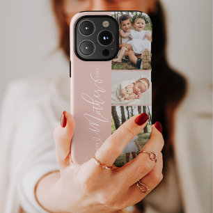 Funda Para iPhone 13 Pro La mejor madre guiñando el Collage de fotos del Dí