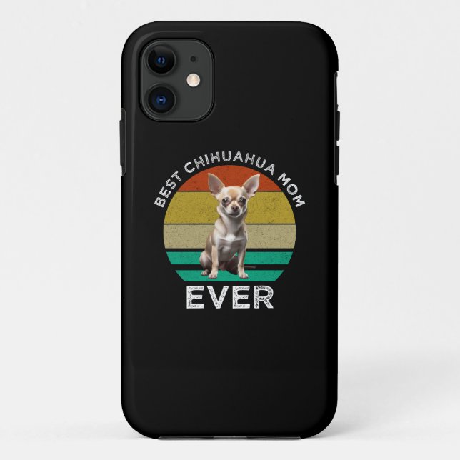 Funda De Case-Mate Para iPhone La mejor mamá de Chihuahua (Reverso)