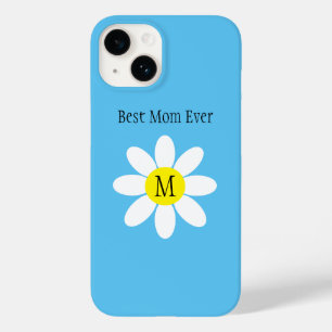 Funda Para iPhone 14 De Case-Mate La mejor mamá del cielo azul del margarita blanco 