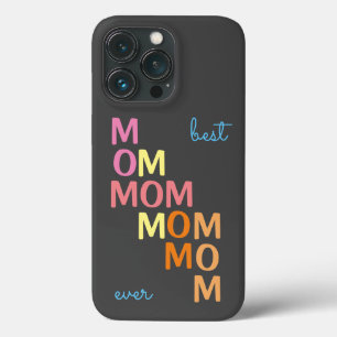 Funda Para iPhone 13 Pro La Mejor Mamá del Mundo Rosa