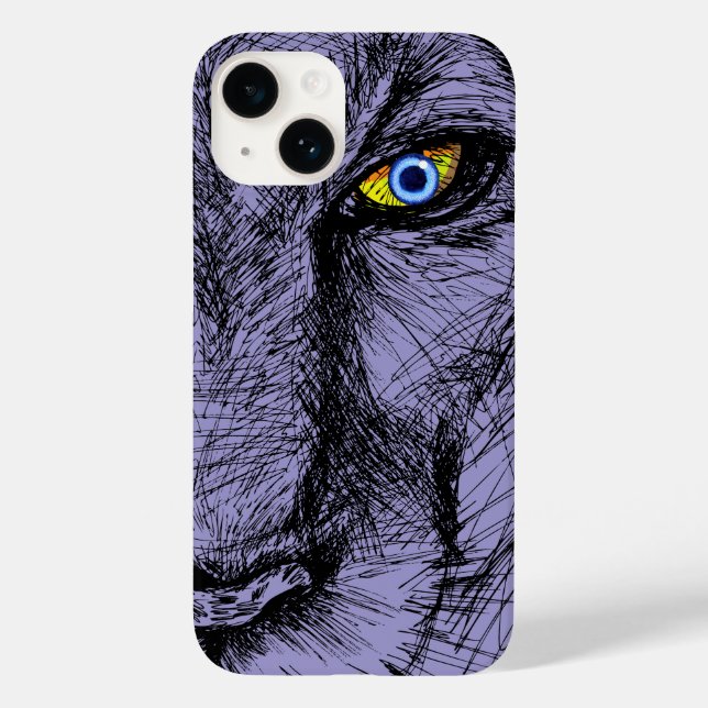 Funda De Case-Mate Para iPhone La mirada del tigre (Reverso )