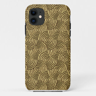 Funda Para iPhone 11 La mirada metalizado del oro moderno tuerce en