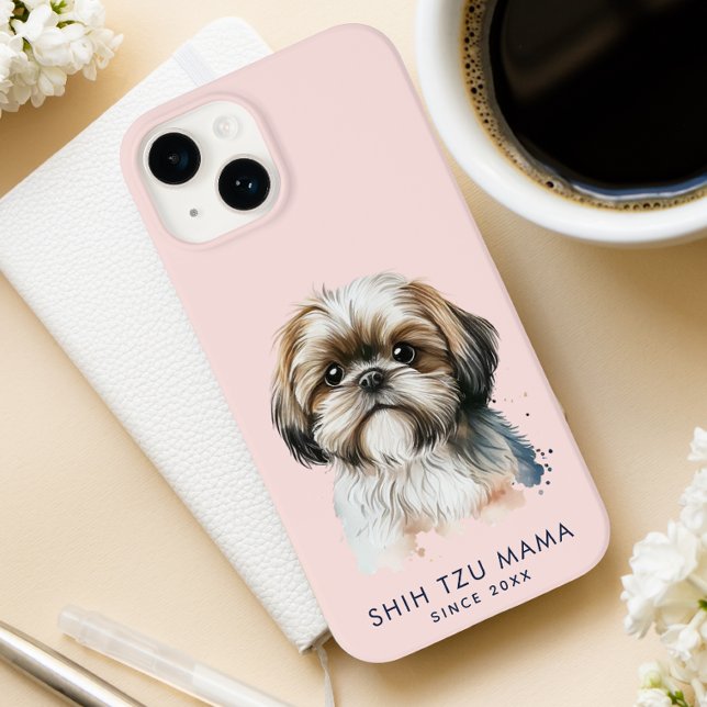 Funda De Case-Mate Para iPhone La moderada Shih Tzu Mama personalizada (Subido por el creador)