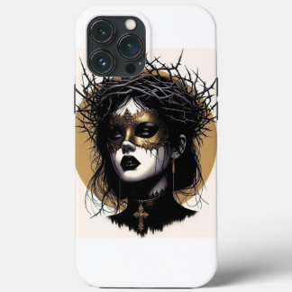 Funda Para iPhone 13 Pro Max La monja en negro