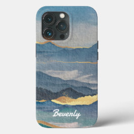 Funda Para iPhone 13 Pro La montaña dorada personalizada