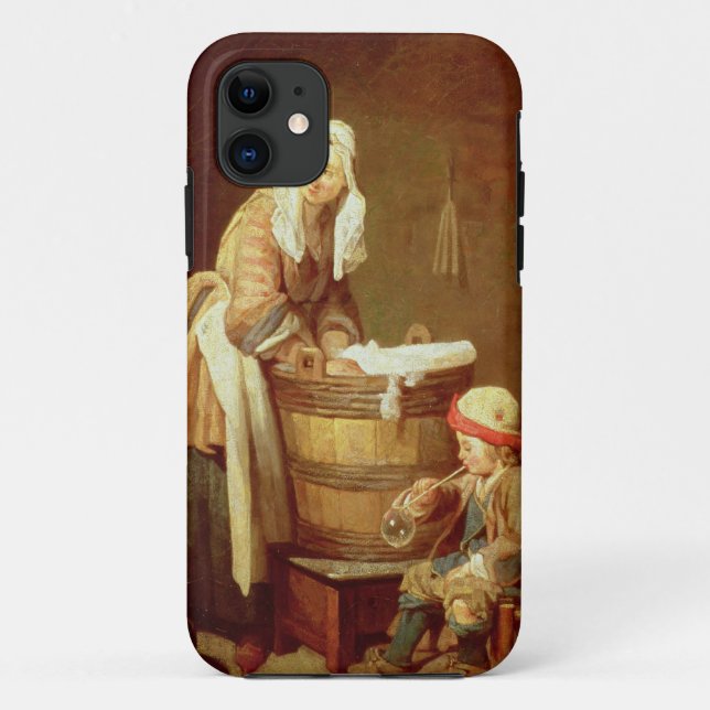 Funda De Case-Mate Para iPhone La Mujer Lavandería (Reverso)